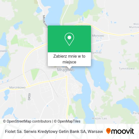 Mapa Fiolet Sa. Serwis Kredytowy Getin Bank SA