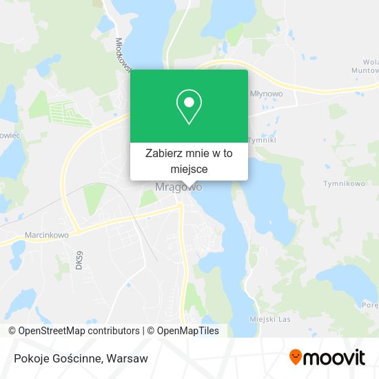 Mapa Pokoje Gościnne