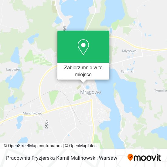 Mapa Pracownia Fryzjerska Kamil Malinowski