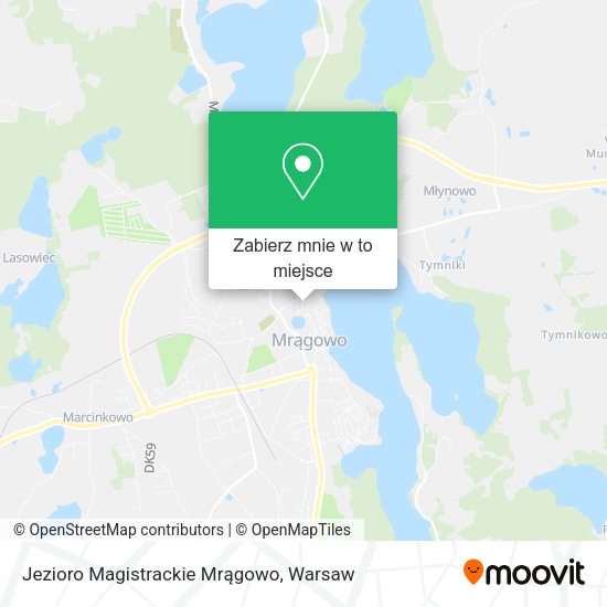 Mapa Jezioro Magistrackie Mrągowo