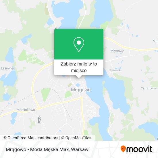 Mapa Mrągowo - Moda Męska Max