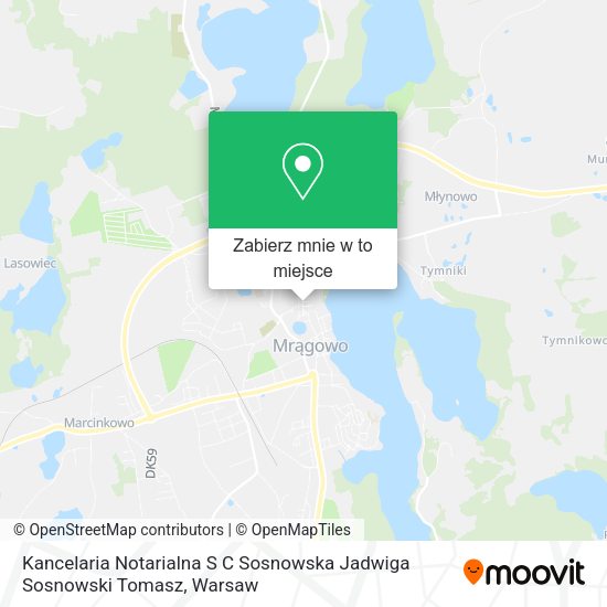 Mapa Kancelaria Notarialna S C Sosnowska Jadwiga Sosnowski Tomasz