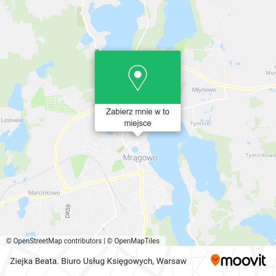 Mapa Ziejka Beata. Biuro Usług Księgowych