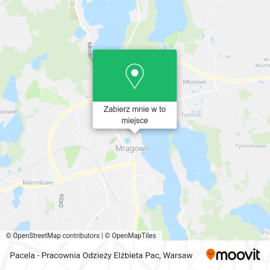 Mapa Pacela - Pracownia Odzieży Elżbieta Pac