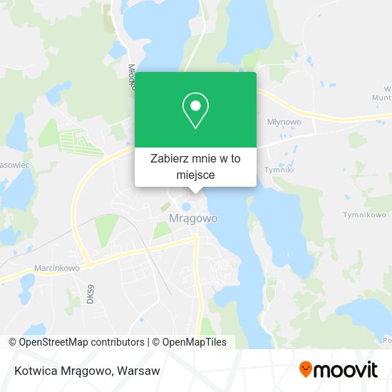 Mapa Kotwica Mrągowo