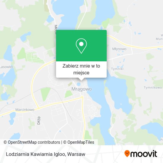 Mapa Lodziarnia Kawiarnia Igloo