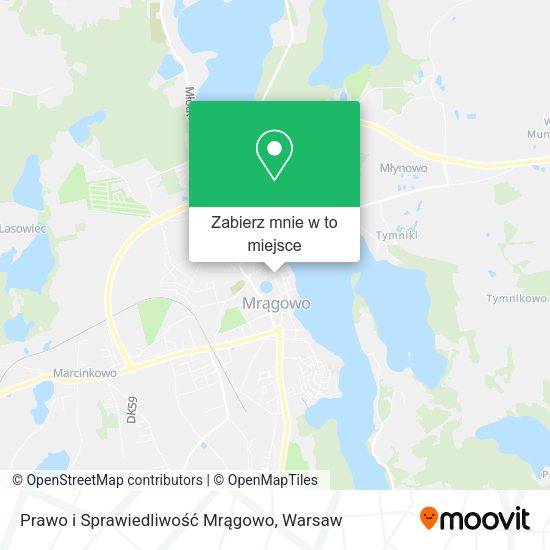 Mapa Prawo i Sprawiedliwość Mrągowo