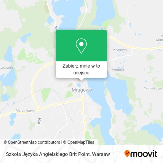 Mapa Szkoła Języka Angielskiego Brit Point