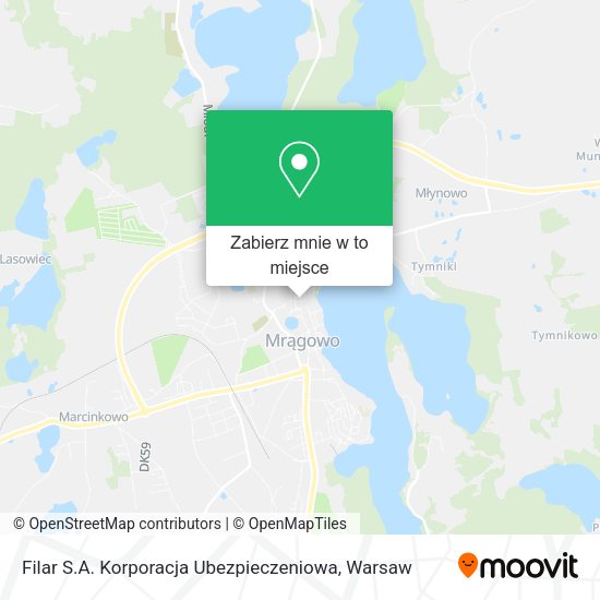 Mapa Filar S.A. Korporacja Ubezpieczeniowa