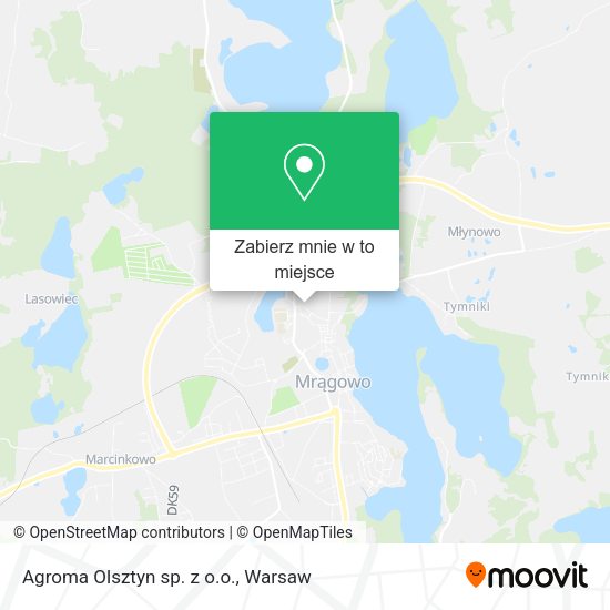 Mapa Agroma Olsztyn sp. z o.o.