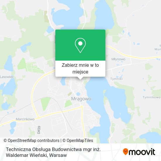 Mapa Techniczna Obsługa Budownictwa mgr inż. Waldemar Wieński