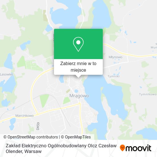 Mapa Zakład Elektryczno Ogólnobudowlany Olcz Czesław Olender