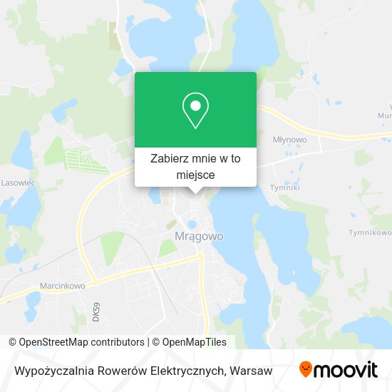 Mapa Wypożyczalnia Rowerów Elektrycznych