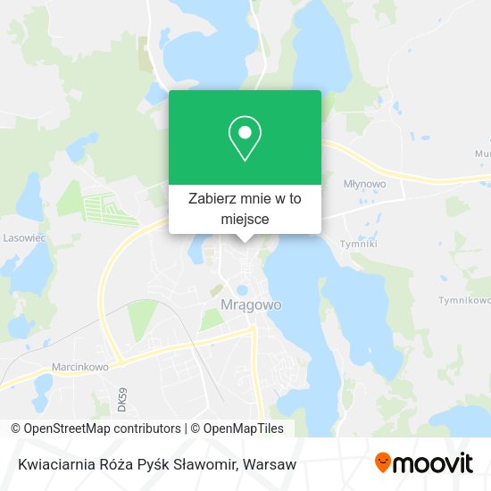 Mapa Kwiaciarnia Róża Pyśk Sławomir