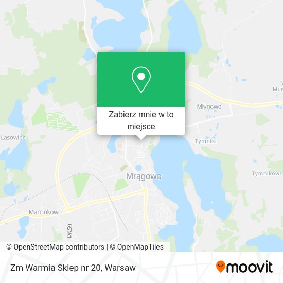 Mapa Zm Warmia Sklep nr 20