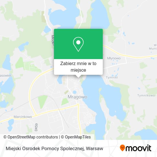 Mapa Miejski Osrodek Pomocy Spolecznej