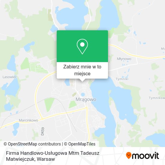 Mapa Firma Handlowo-Usługowa Mtm Tadeusz Matwiejczuk