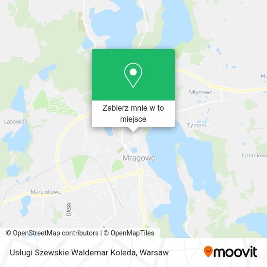 Mapa Usługi Szewskie Waldemar Koleda