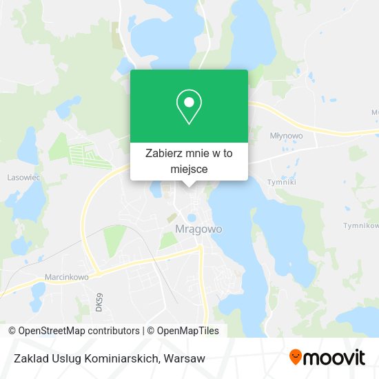 Mapa Zaklad Uslug Kominiarskich