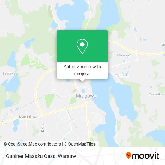 Mapa Gabinet Masażu Oaza