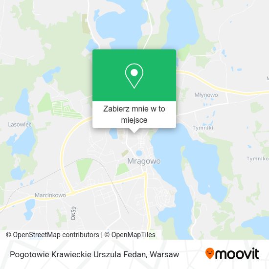 Mapa Pogotowie Krawieckie Urszula Fedan