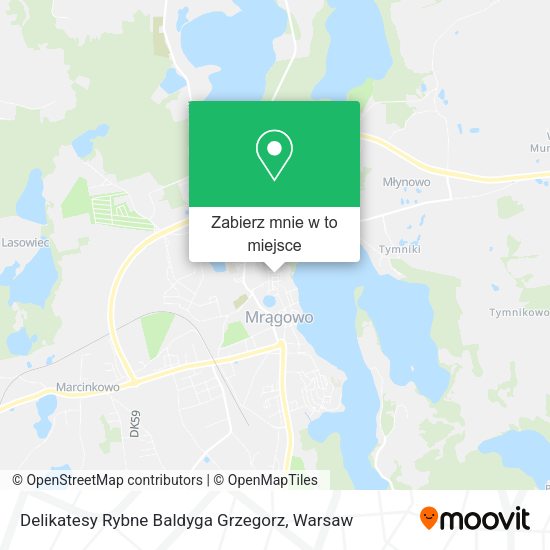 Mapa Delikatesy Rybne Baldyga Grzegorz