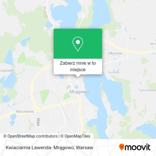 Mapa Kwiaciarnia Lawenda- Mrągowo