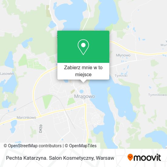 Mapa Pechta Katarzyna. Salon Kosmetyczny