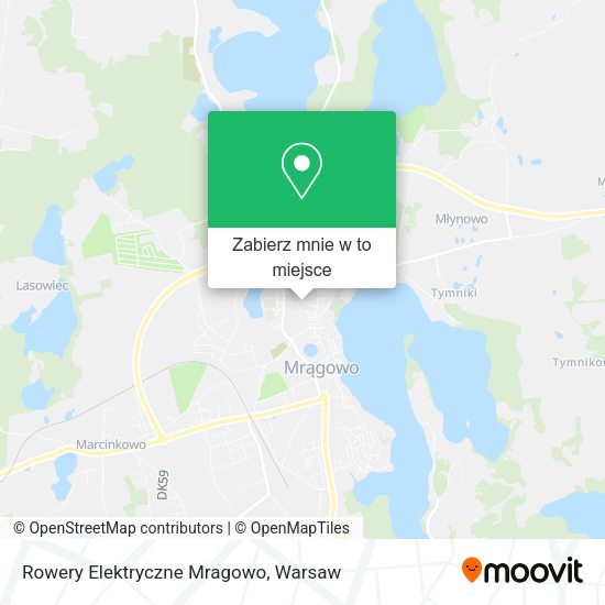 Mapa Rowery Elektryczne Mragowo