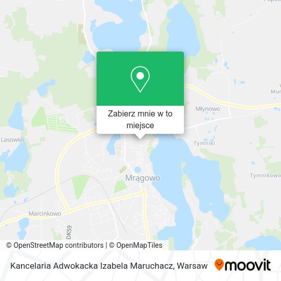 Mapa Kancelaria Adwokacka Izabela Maruchacz