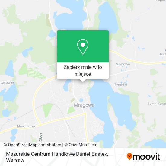 Mapa Mazurskie Centrum Handlowe Daniel Bastek