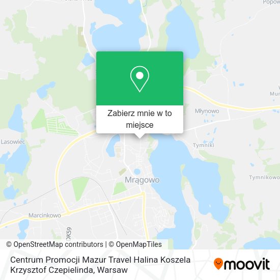 Mapa Centrum Promocji Mazur Travel Halina Koszela Krzysztof Czepielinda