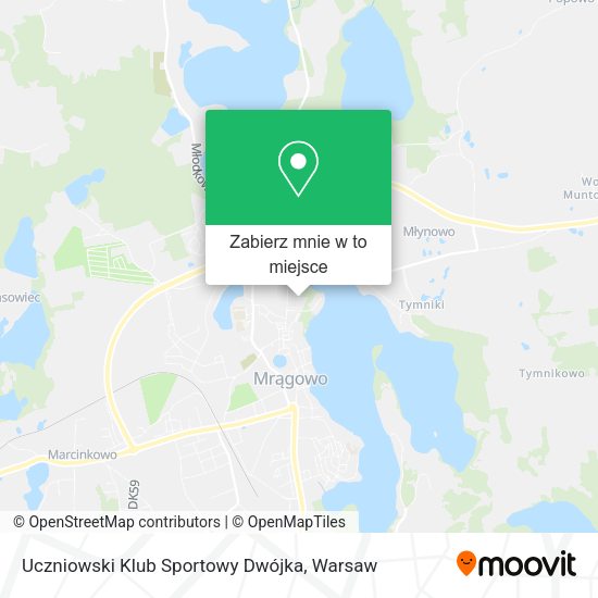 Mapa Uczniowski Klub Sportowy Dwójka