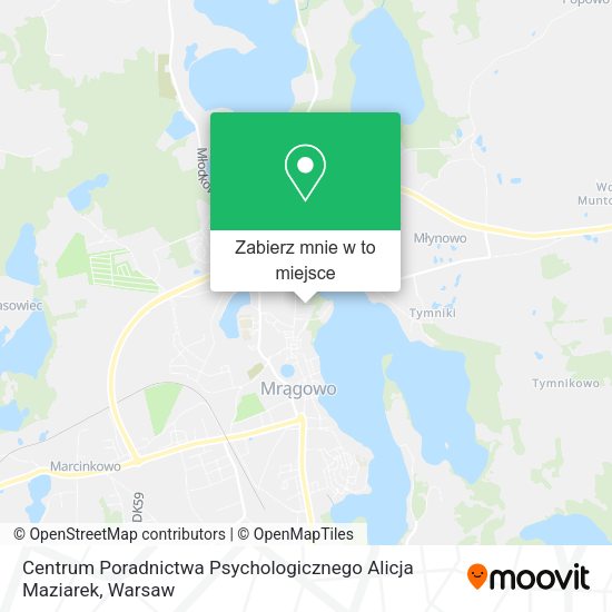 Mapa Centrum Poradnictwa Psychologicznego Alicja Maziarek