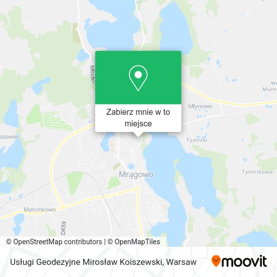 Mapa Usługi Geodezyjne Mirosław Koiszewski