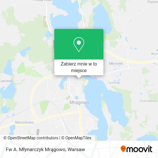 Mapa Fw A. Młynarczyk Mrągowo