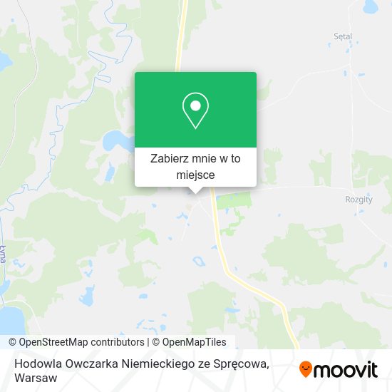 Mapa Hodowla Owczarka Niemieckiego ze Spręcowa