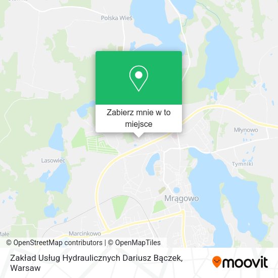 Mapa Zakład Usług Hydraulicznych Dariusz Bączek