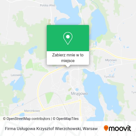 Mapa Firma Usługowa Krzysztof Wierzchowski