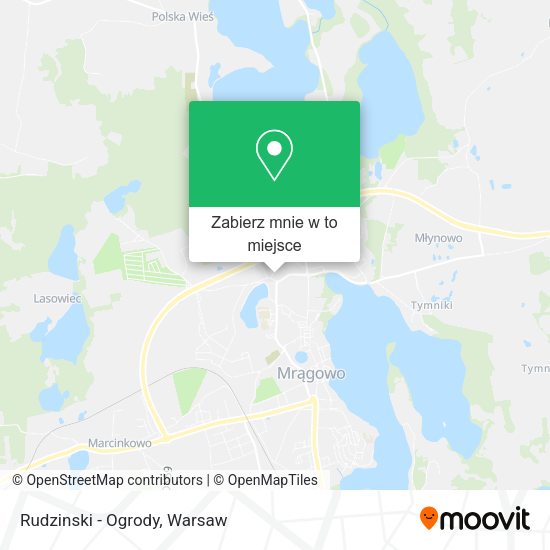 Mapa Rudzinski - Ogrody