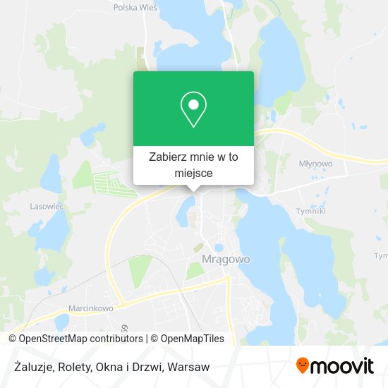 Mapa Żaluzje, Rolety, Okna i Drzwi