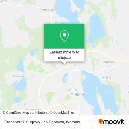 Mapa Transport Usługowy Jan Cholewa