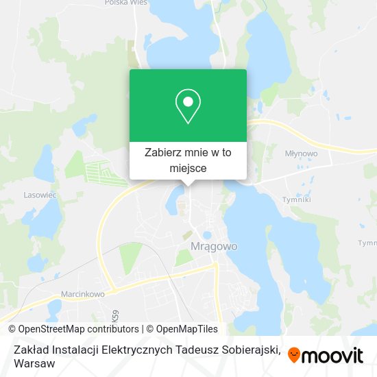 Mapa Zakład Instalacji Elektrycznych Tadeusz Sobierajski