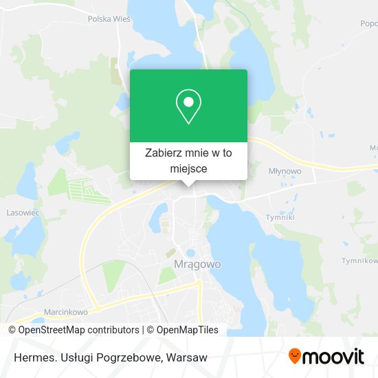 Mapa Hermes. Usługi Pogrzebowe