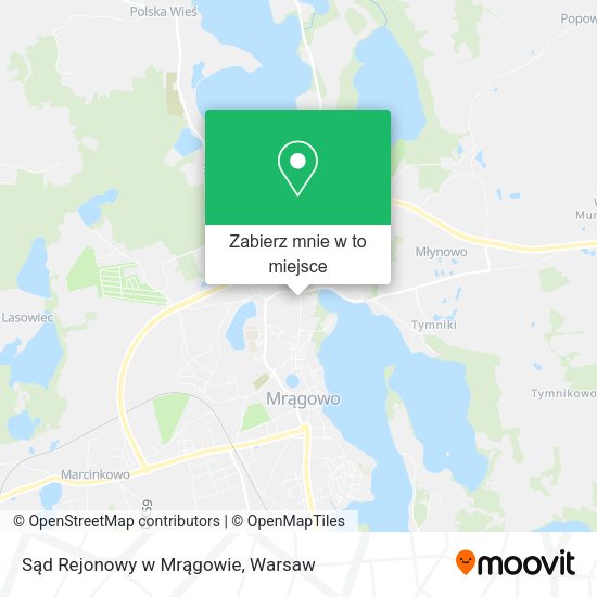 Mapa Sąd Rejonowy w Mrągowie