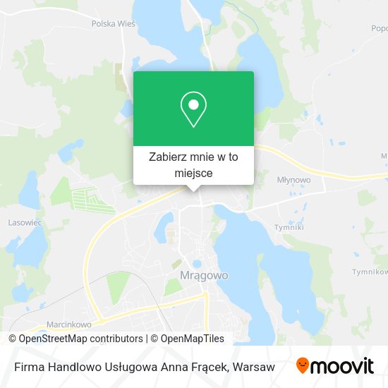 Mapa Firma Handlowo Usługowa Anna Frącek