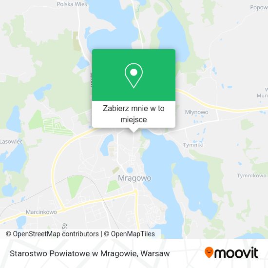 Mapa Starostwo Powiatowe w Mragowie