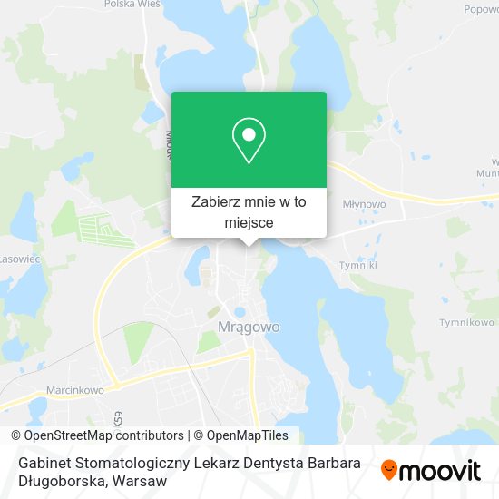 Mapa Gabinet Stomatologiczny Lekarz Dentysta Barbara Długoborska