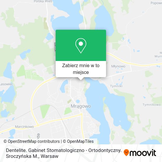 Mapa Dentelite. Gabinet Stomatologiczno - Ortodontyczny. Sroczyńska M.