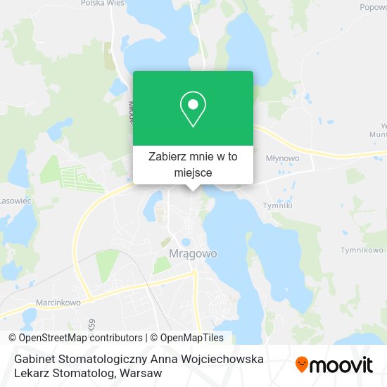 Mapa Gabinet Stomatologiczny Anna Wojciechowska Lekarz Stomatolog